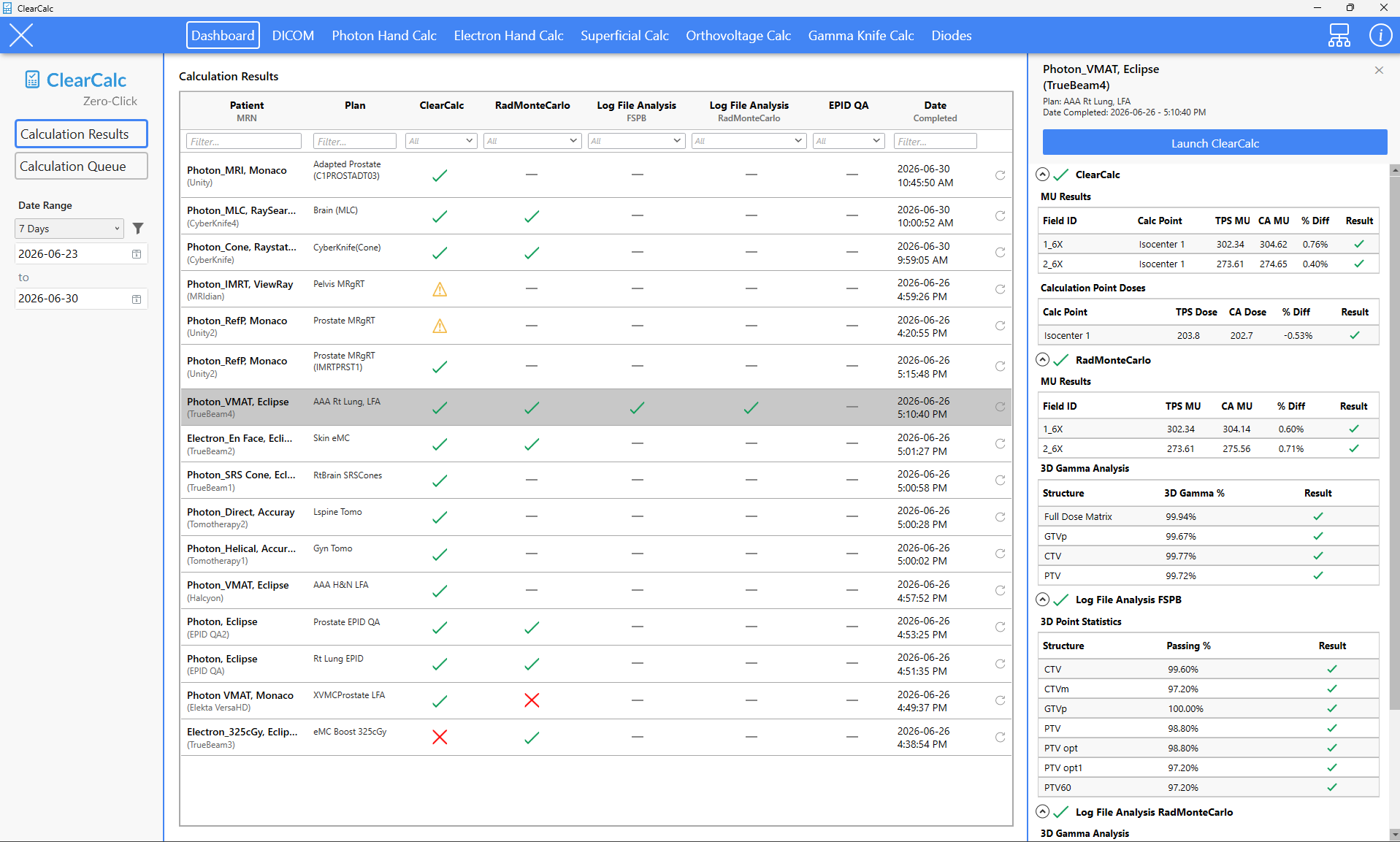 New zero-click dashboard interface for ClearCalc and RadMonteCarlo v2.8